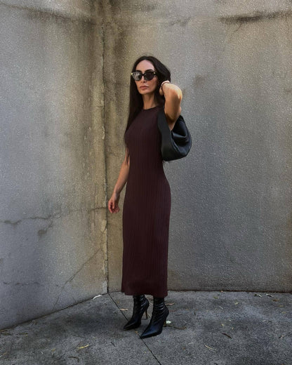 Ayla Bodycon Knit Maxi Dress