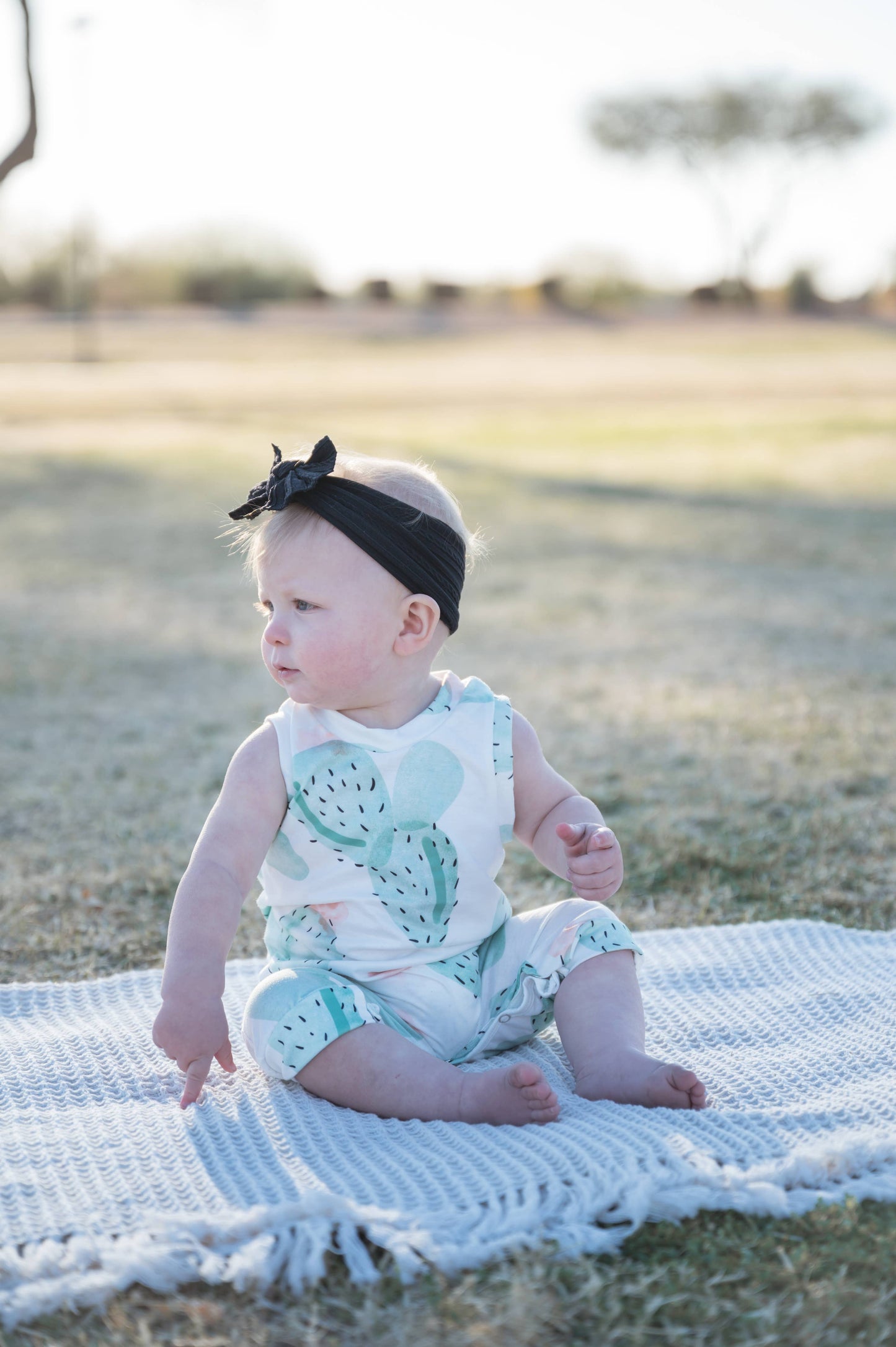 Black Bow Baby Headband