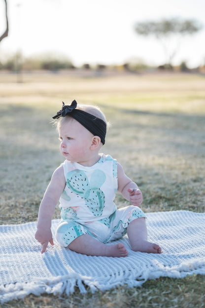 Black Bow Baby Headband