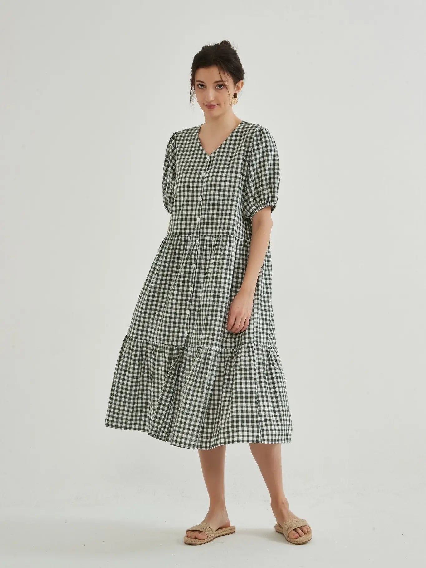 Callie Gingham Dress