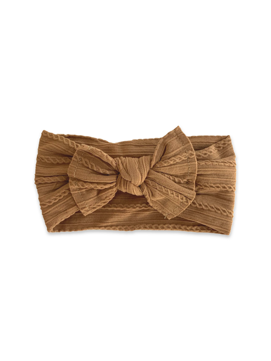 Caramel Bow Baby Headband