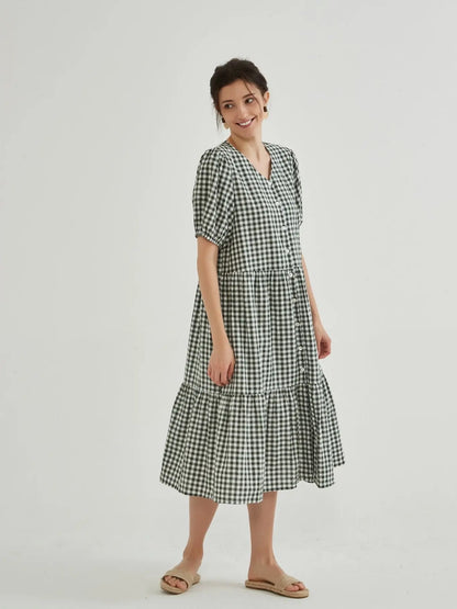 Callie Gingham Dress