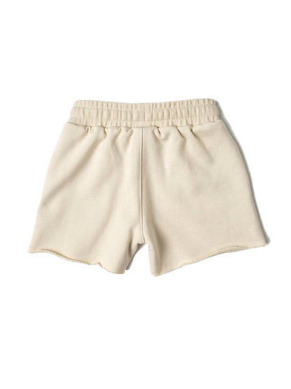 Resort Palm Sweatshort - Cream