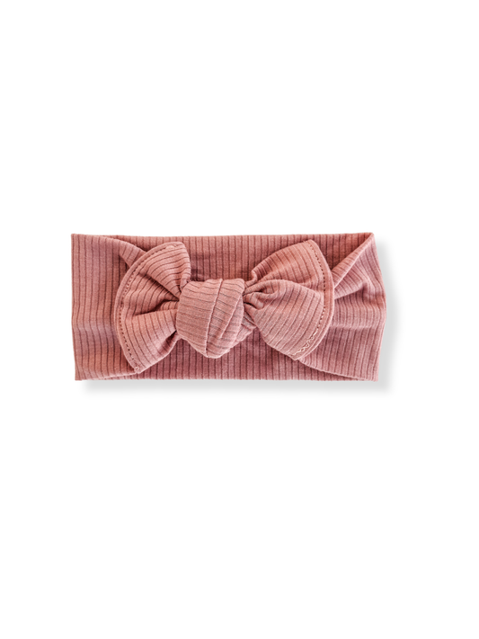 Light Pink Bow Baby Headband