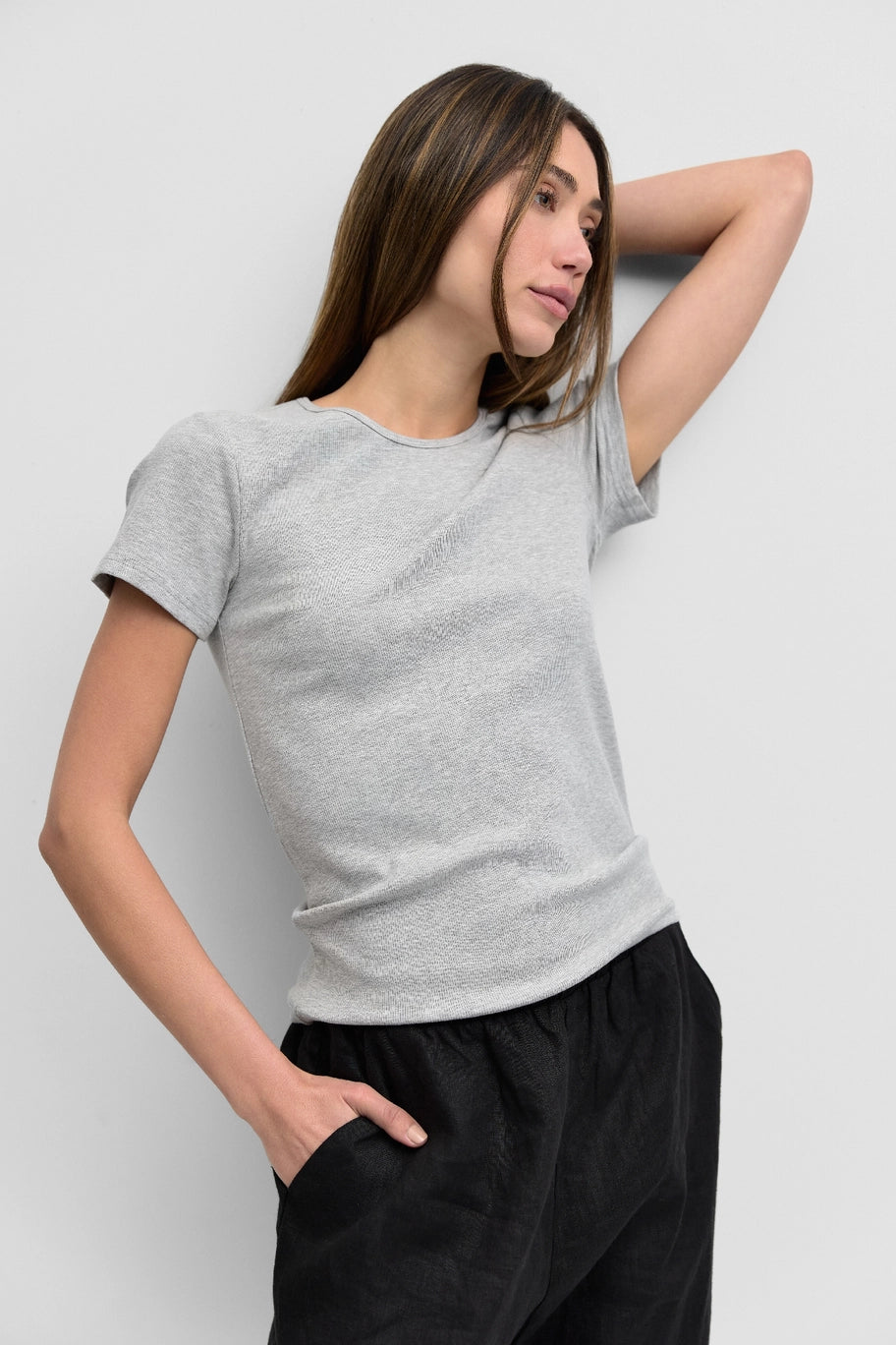 The Reese Top - Heather Grey