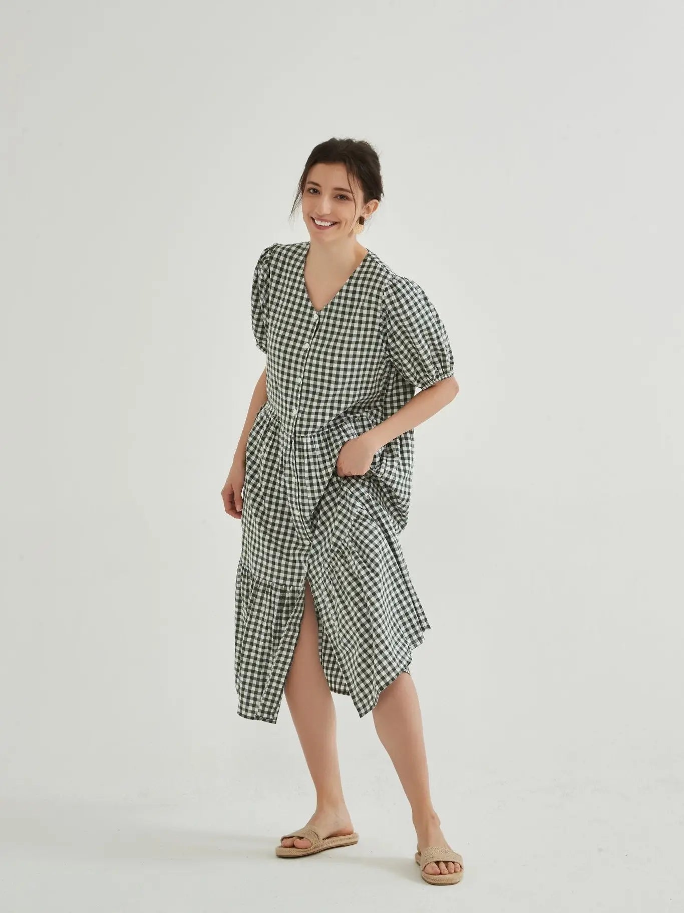 Callie Gingham Dress